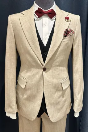 Slim Fit Classic Blazer Apricot