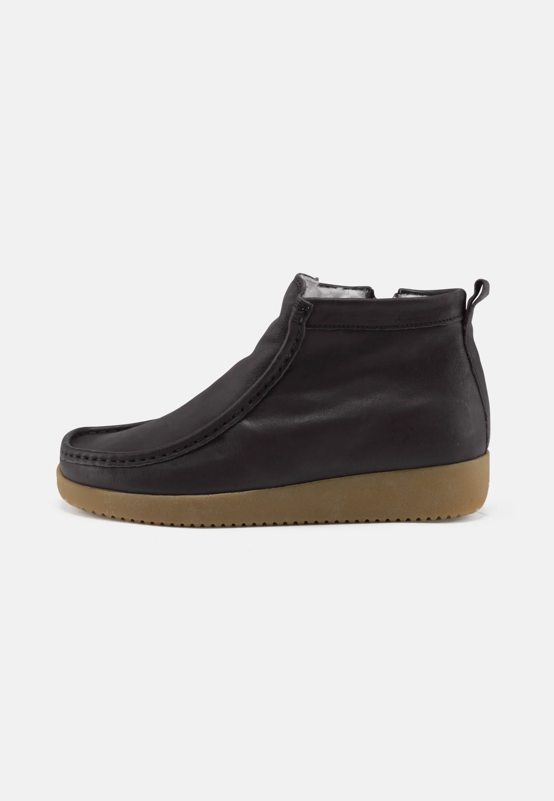 Sofia Varmforet støvle Oily Nubuck - Bison