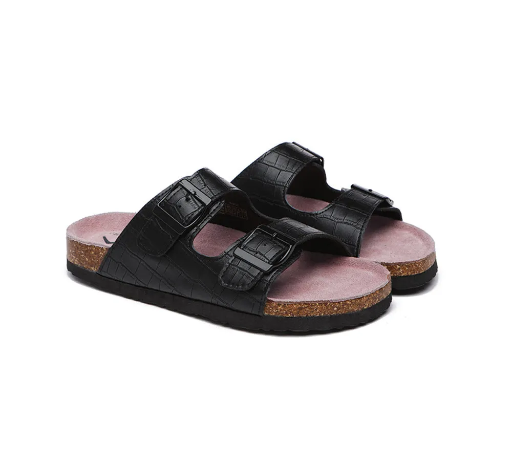 Summer Beach Sandals Unisex Embossed Slip-On Slides Oliver