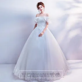 The Athelia Wedding Bridal Off Shoulder Ball Gown