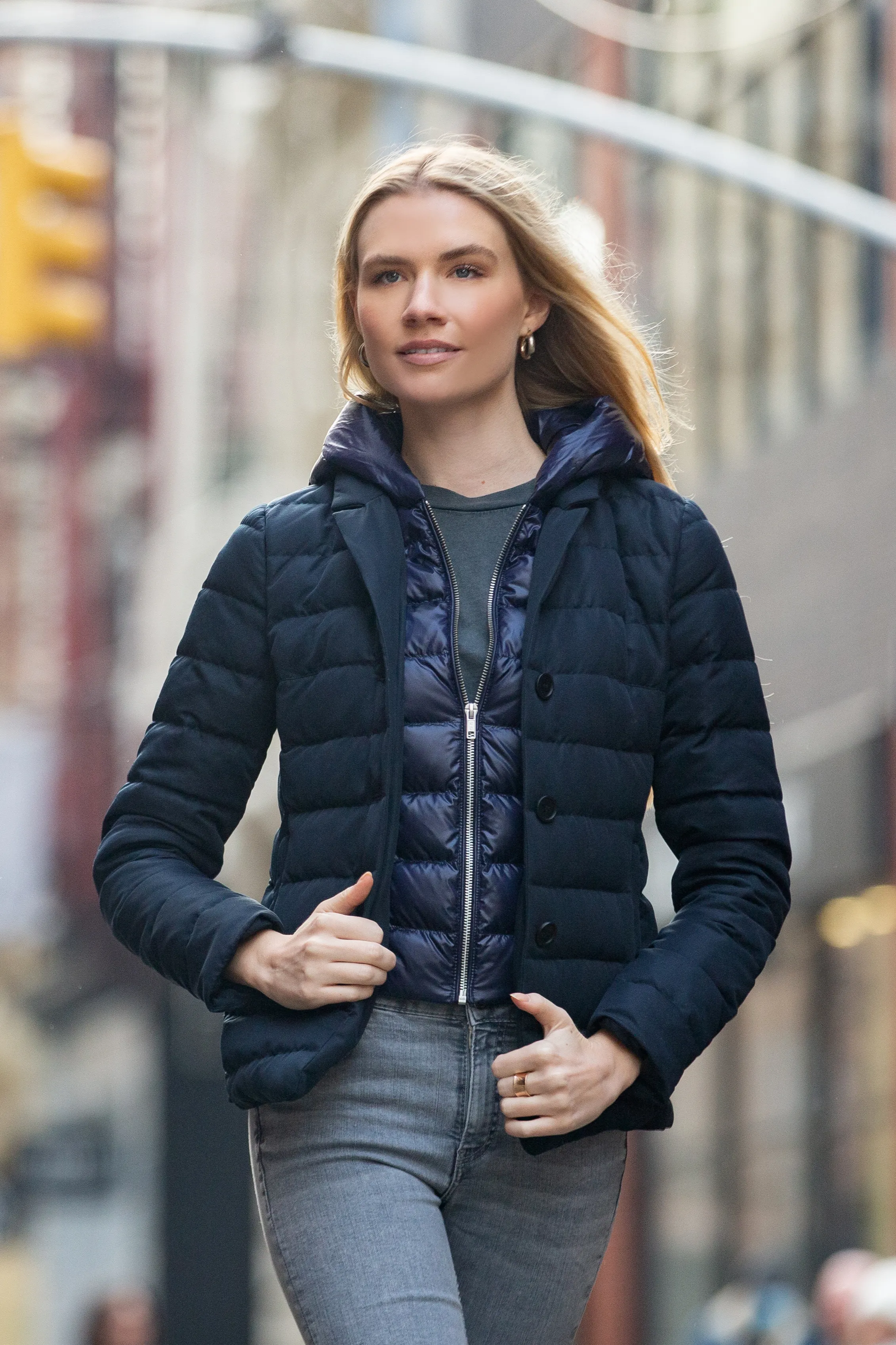 The Devon 2-1 Down Jacket with removable hood - Warehouse 60% Sale, Final sale, no exchanges or returns