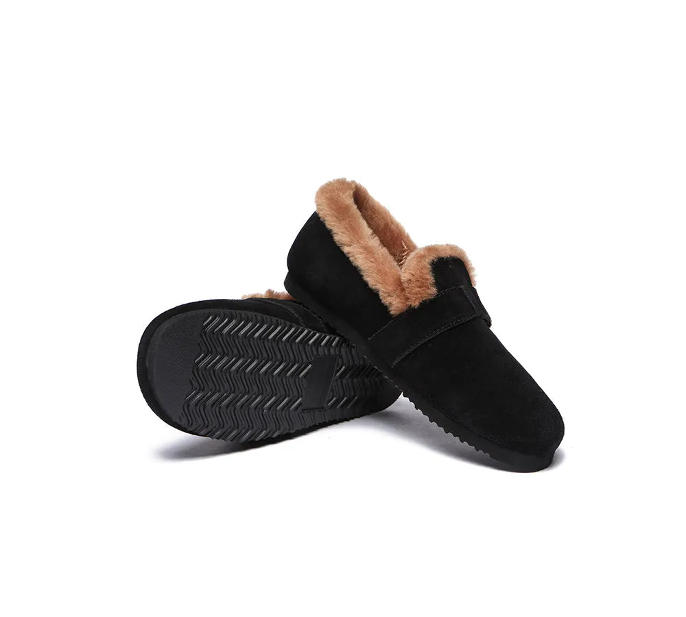 UGG Loafers Women Shearling Lined Suede Moccasins Mona