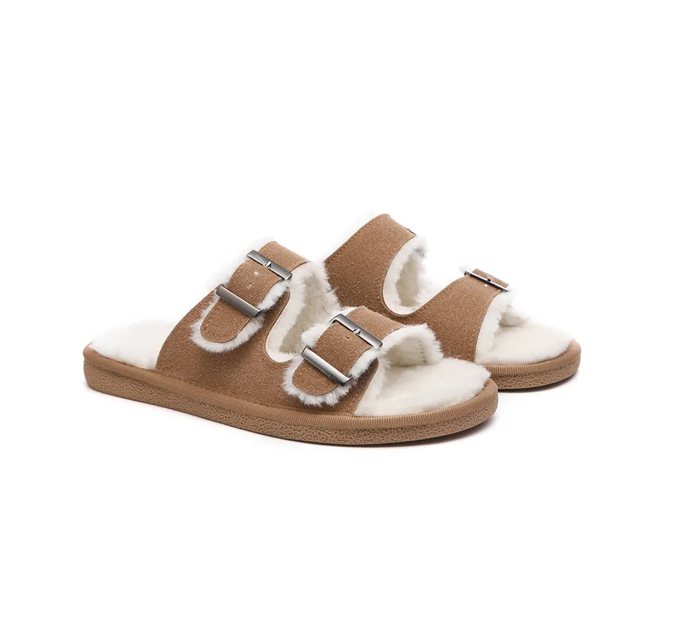 UGG Women Adjustable Buckle Sandal Slides Alcie