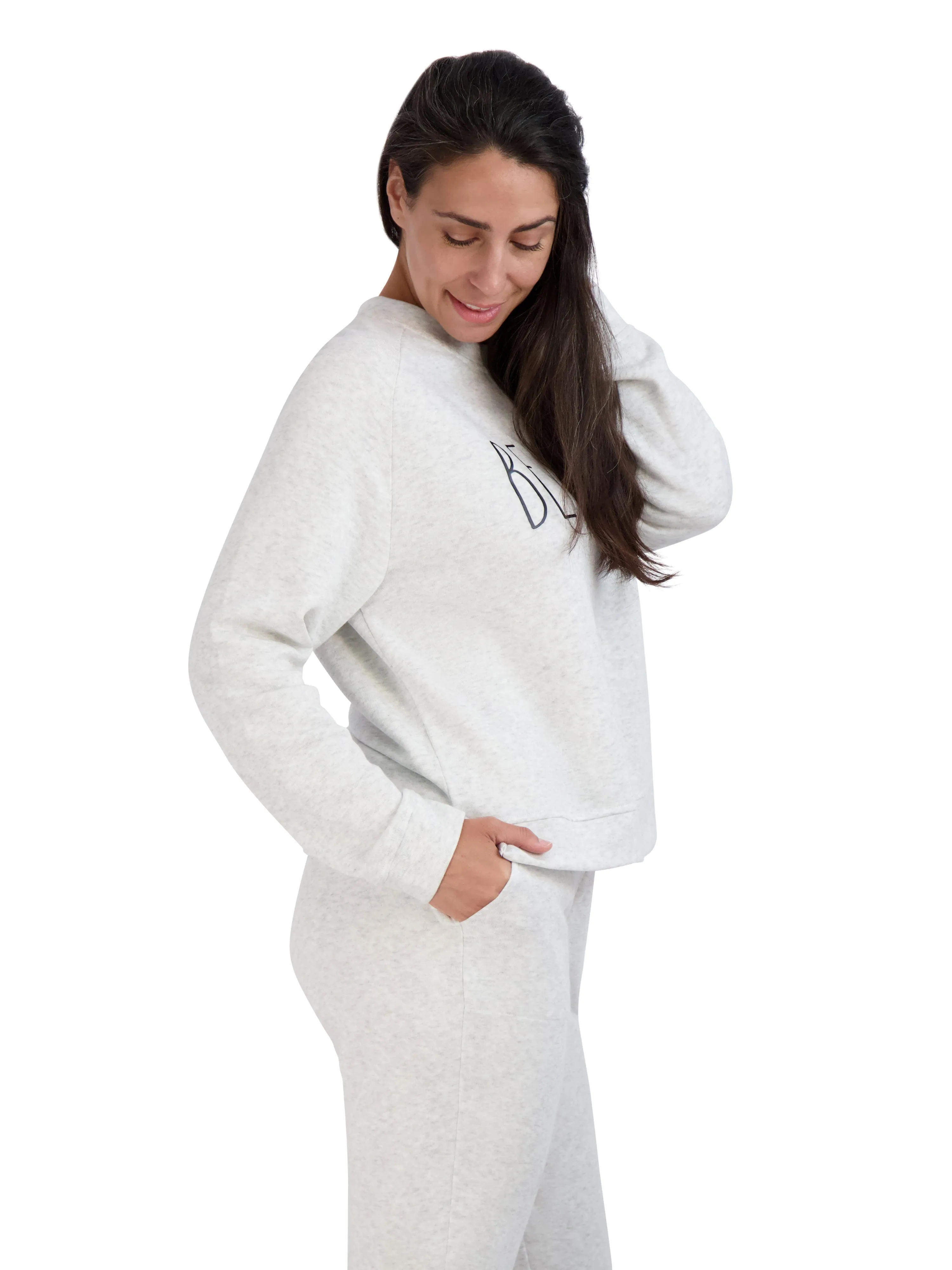 Women's "BE KIND" Sweatshirt and Drawstring Jogger Pajama Set